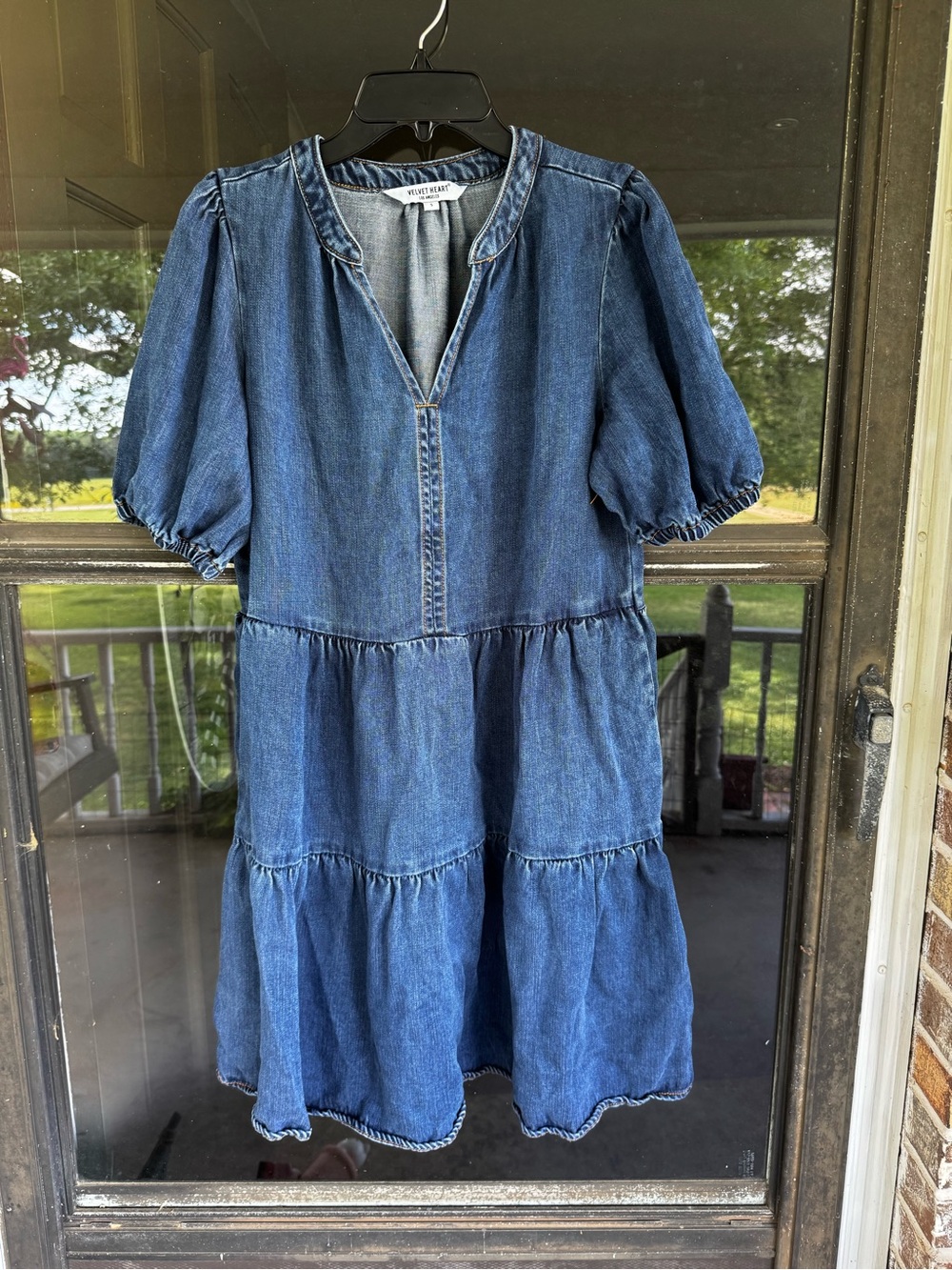 Velvet Heart Blue Denim Dress - Light Blue